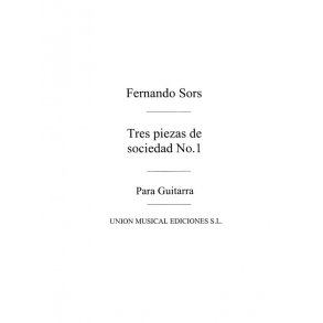 Sors: Tres Peizas De Sociedad No.1 for Guitar