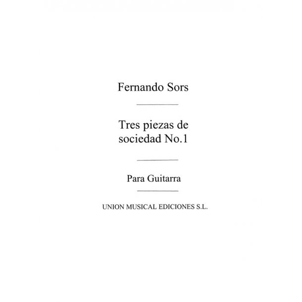 Sors: Tres Peizas De Sociedad No.1 for Guitar