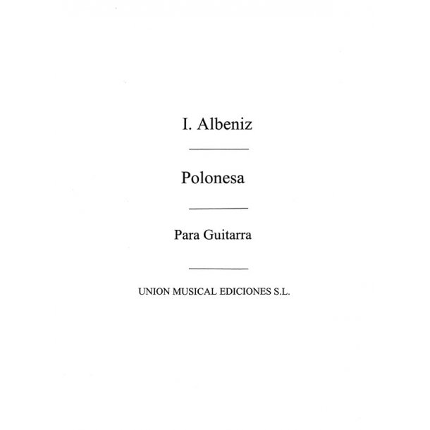 Albeniz: Polonesa (Garcia Fortea) for guitar