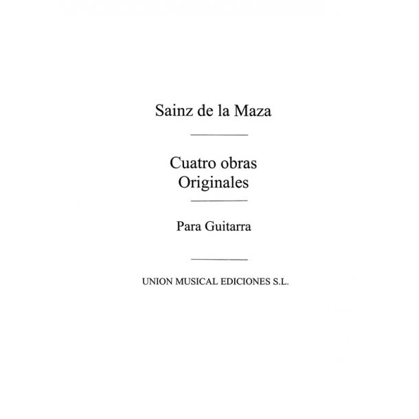 Sainz De La Maza, R: Cantilena for Guitar