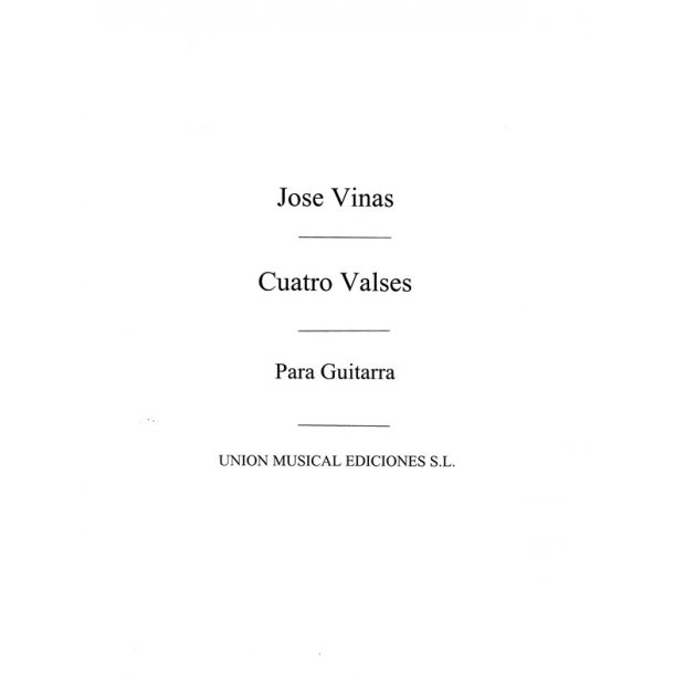 Vinas: Cuatro Valses (Balaguer) for Guitar