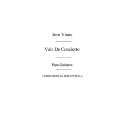 Vinas: Vals De Concierto (Balaguer) for Guitar