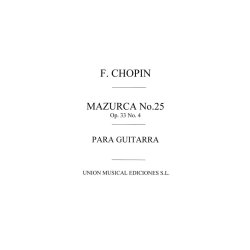 Frideric Chopin: Mazurka No.25 Op.33 No.4 (Tarrega) for Guitar