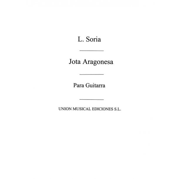 Soria: Jota Aragonesa for Guitar