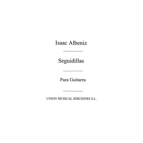 Albeniz: Seguidillas (Chacon) for Guitar