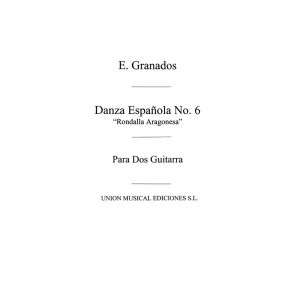 Granados: Danza Espanola No.6 Rondalla Aragonesa (Tarrago) for 2 Guitars