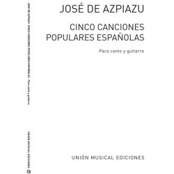 Varios: Cinco Canciones Populares Espanolas (Azpiazu) for Voice and Guitar