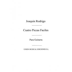 Rodrigo: Cuatro Piezas Faciles Del Album De Cecilia (Azpiazu) for Guitar