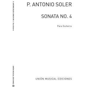 Soler: Sonata No.4 Bolero (Azpiazu) for Guitar