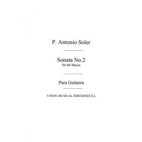 Soler: Sonata No.2 (Garcia Velasco) for Guitar