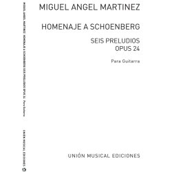 Martinez: Homenaje A Schoenberg Seis Preludios for Guitar