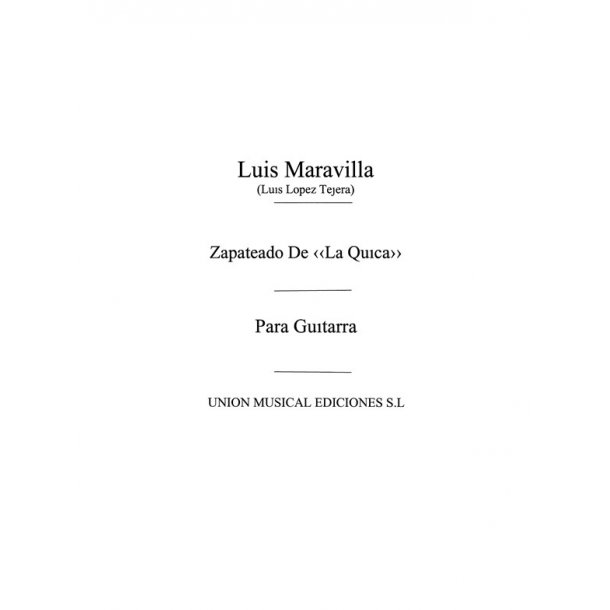 Maravilla: Zapateado De La Quica for Guitar