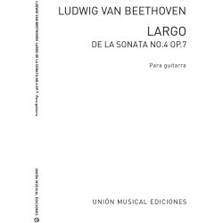 Ludwig Van Beethoven: Largo (Sonata No.4 Op.7) (Llobet) Guitar