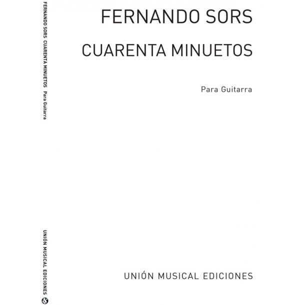 Sors: Cuarenta Minuetos (Azpiazu) for Guitar