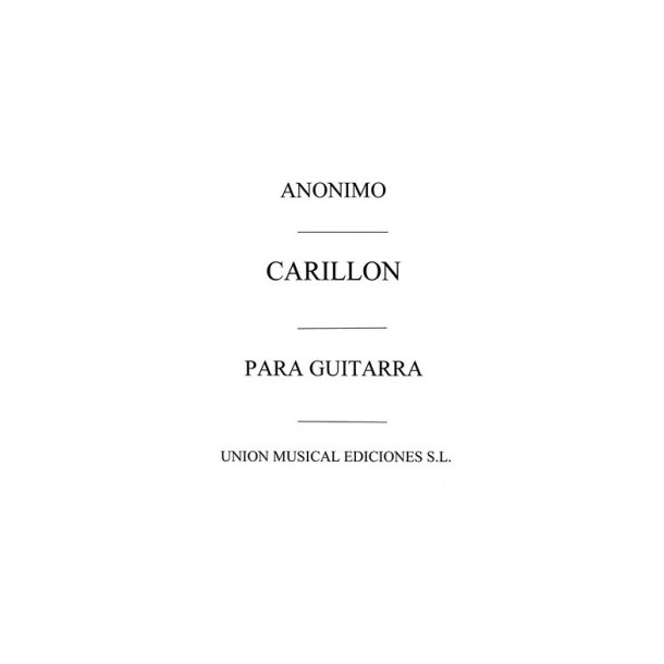 Anonimo: Carrillon (Balaguer)for Guitar