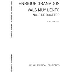 Granados: Vals Muy Lento No 3 De Bocetos (Azpiazu)for Guitar