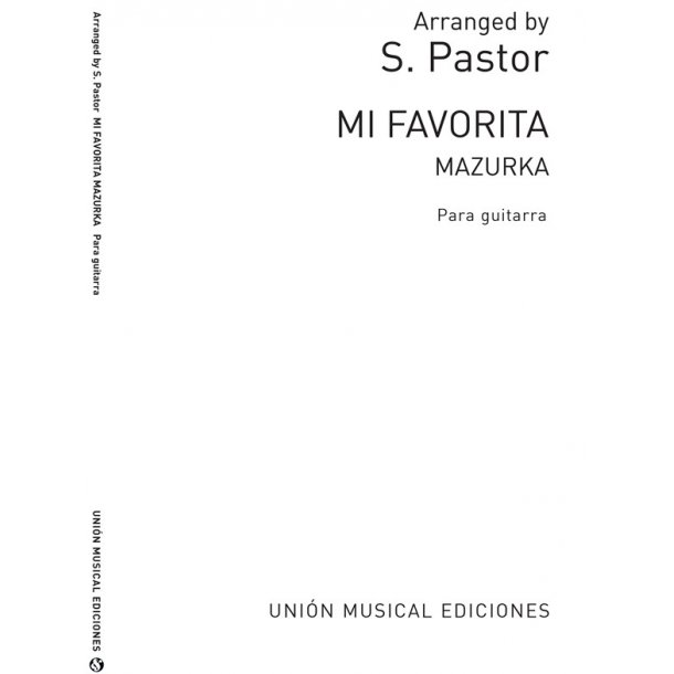 Anonimo: Mi Favorita Mazurka (Pastor) for Guitar