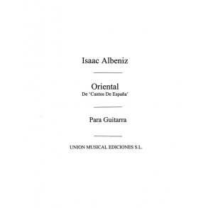 Albeniz: Oriental from Espana (Llobet) for Guitar