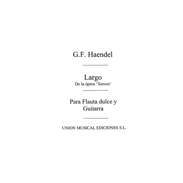HANDEL-LARGE FLUTE/GUITAR