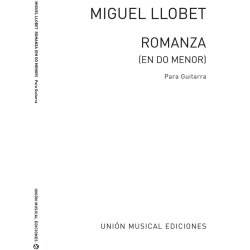 Llobet: Romanza En Do Menor C Minor for Guitar