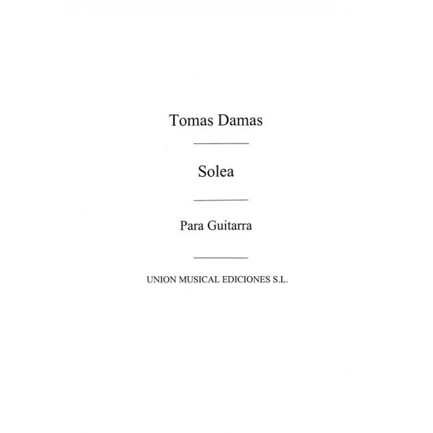Damas: Solea Aire Popular Andaluz (Balaguer) for Guitar