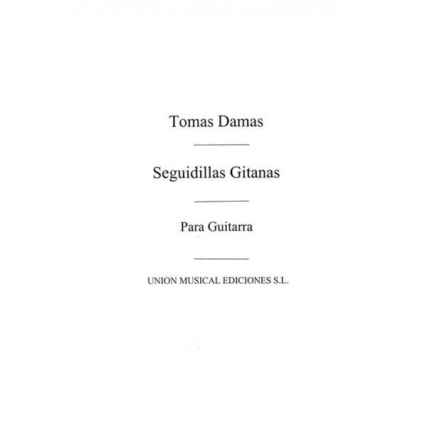 Damas: Seguidillas Gitanas (Balaguer) for Guitar