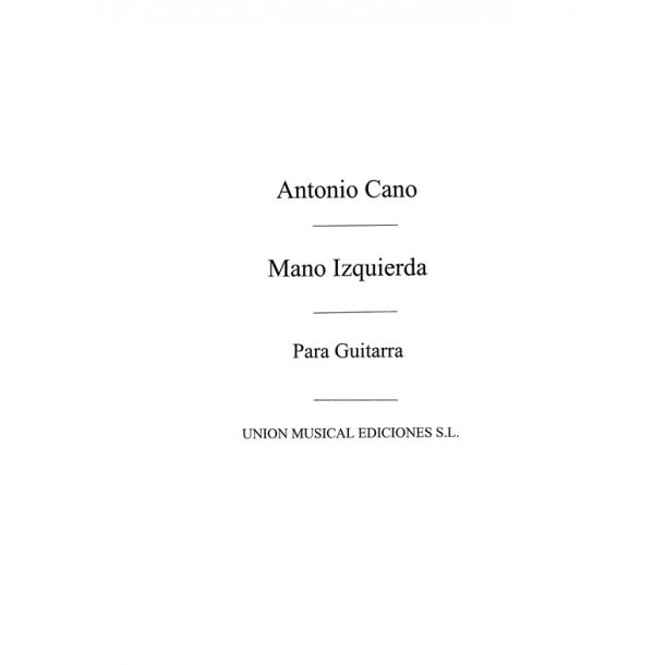 Cano: Doce Estudios para Guitarra Mano Izquierda (Balaguer) for Guitar