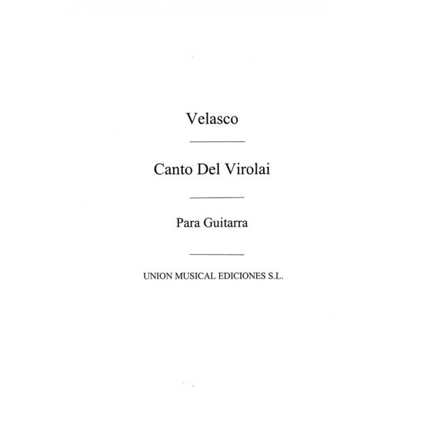 Anonimo: Canto Del Virolai En Honor De La Virgen De Montserrat for Guitar