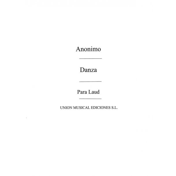 Anonimo: Danza (Anido) for Guitar