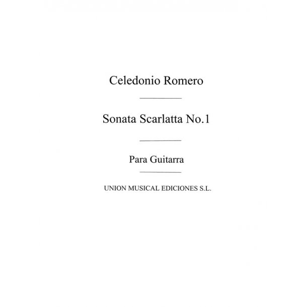 Romero: Sonata Scarlatta No1 for Guitar