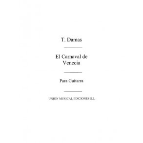 Damas: El Carnaval de Venecia for guitar