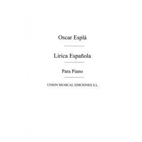 Espla Lirica Espanola Vol.1 Piano