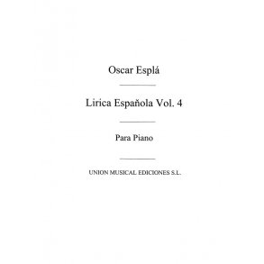 Espla Lirica: Espanola Vol.4 for Piano