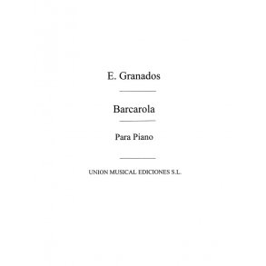 Granados: Barcarola for Piano