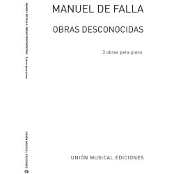 Falla Obras Desconocidas Vol.3 Piano