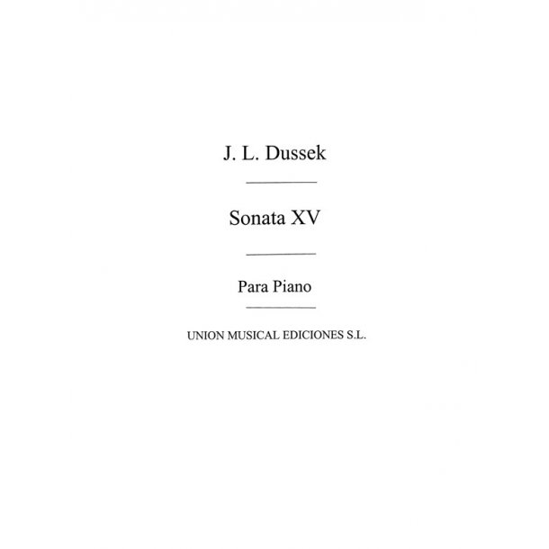 Dussek: Sonata XV Op.35 No.2