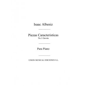Albeniz: Gavota No.1 From Piezas Caracteristicas Op.92 Piano