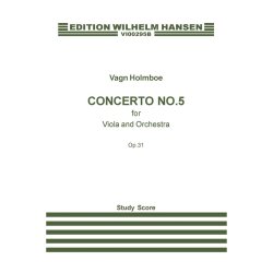 Holmboe Concrto No5 Op31 Vla/Orch Mini Score