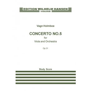 Holmboe Concrto No5 Op31 Vla/Orch Mini Score