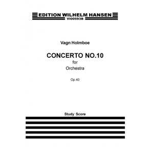 Holmboe Concerto No 10 Op 40 M/Sc