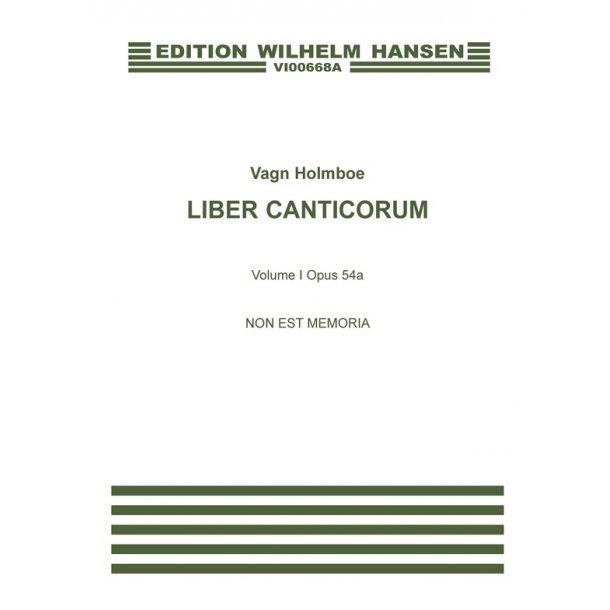 Holmboe Non Est Memoria Op 54a Satb
