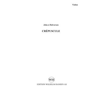 Johan Halvorsen: Crepuscule