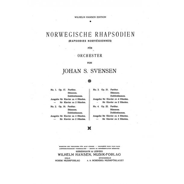 Norsk Rapsodi Nr.1 Op.17