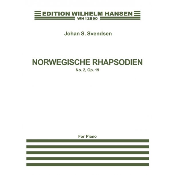 Johan Svendsen: Norwegian Rhapsody For Piano No.2 Op.19