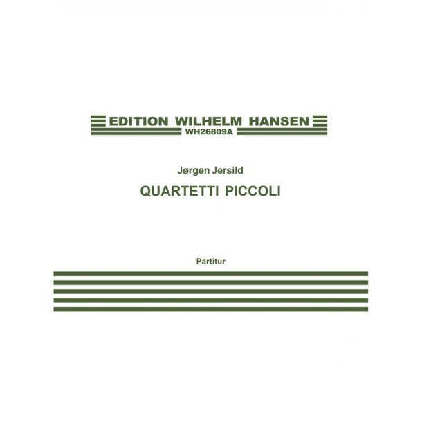 Jrgen Jersild: Quartetti Piccoli (Score/Parts)