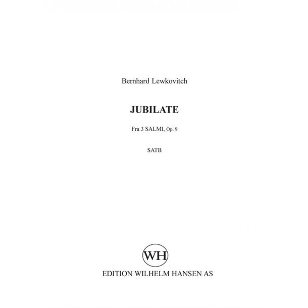 Bernhard Lewkovitch: Jubilate (SATB)