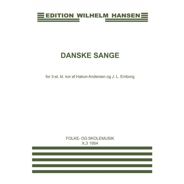 Danske Sange..          Fs10,3