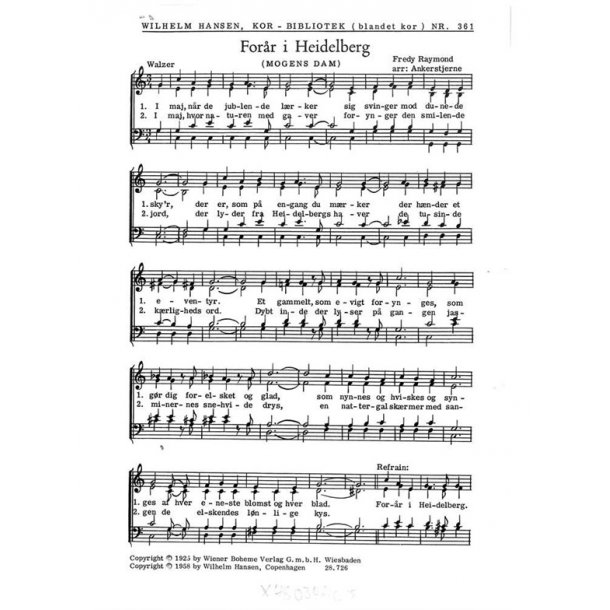 FORR I HEIDELBERG       BK361