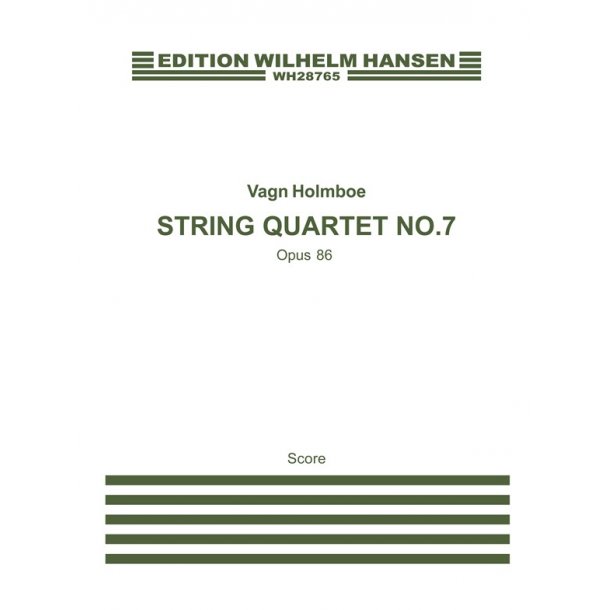 Vagn Holmboe: String Quartet No.7 Op.86 (Miniature Score)