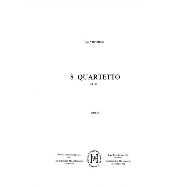 STRYGEKVARTET NR. 8 OP.87
